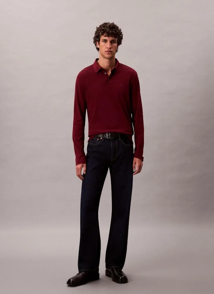 CALVIN KLEIN  Long Sleeve Polo Shirt for Men | Best Price UAE