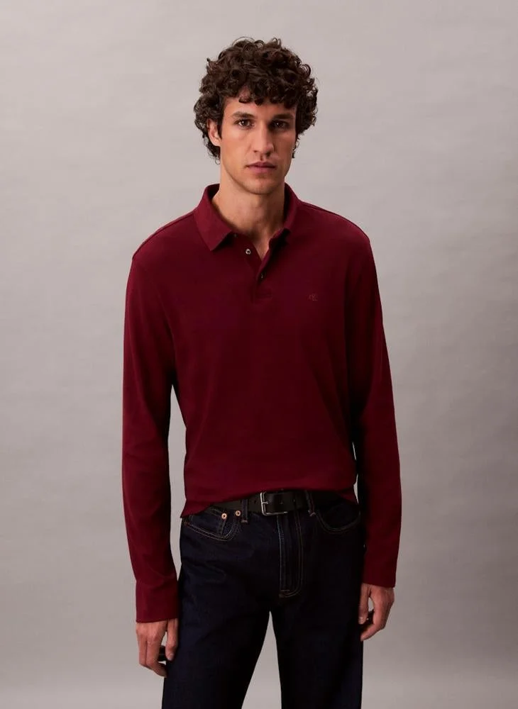 CALVIN KLEIN Long Sleeve Polo Shirt
