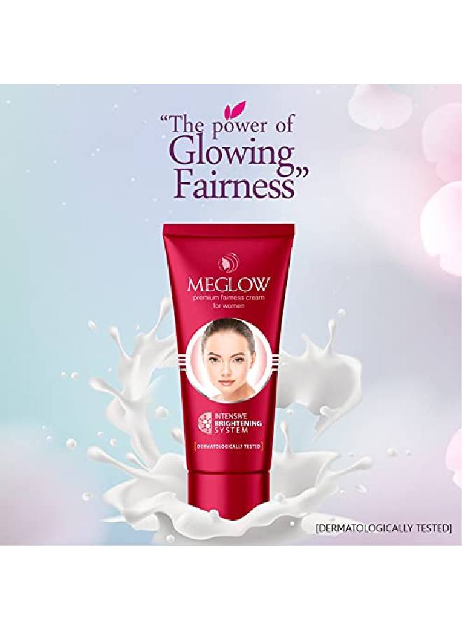 MEGLOW women combo Pack of 3Fairness Cream (1) 50g & Women's Fairness Facewash (2)70g Each for Flawless Fairness - Image 4
