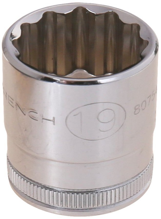GEARWRENCH 1/2" Drive Standard Metric Socket 19mm, 12 Point - 80754 - Image 1