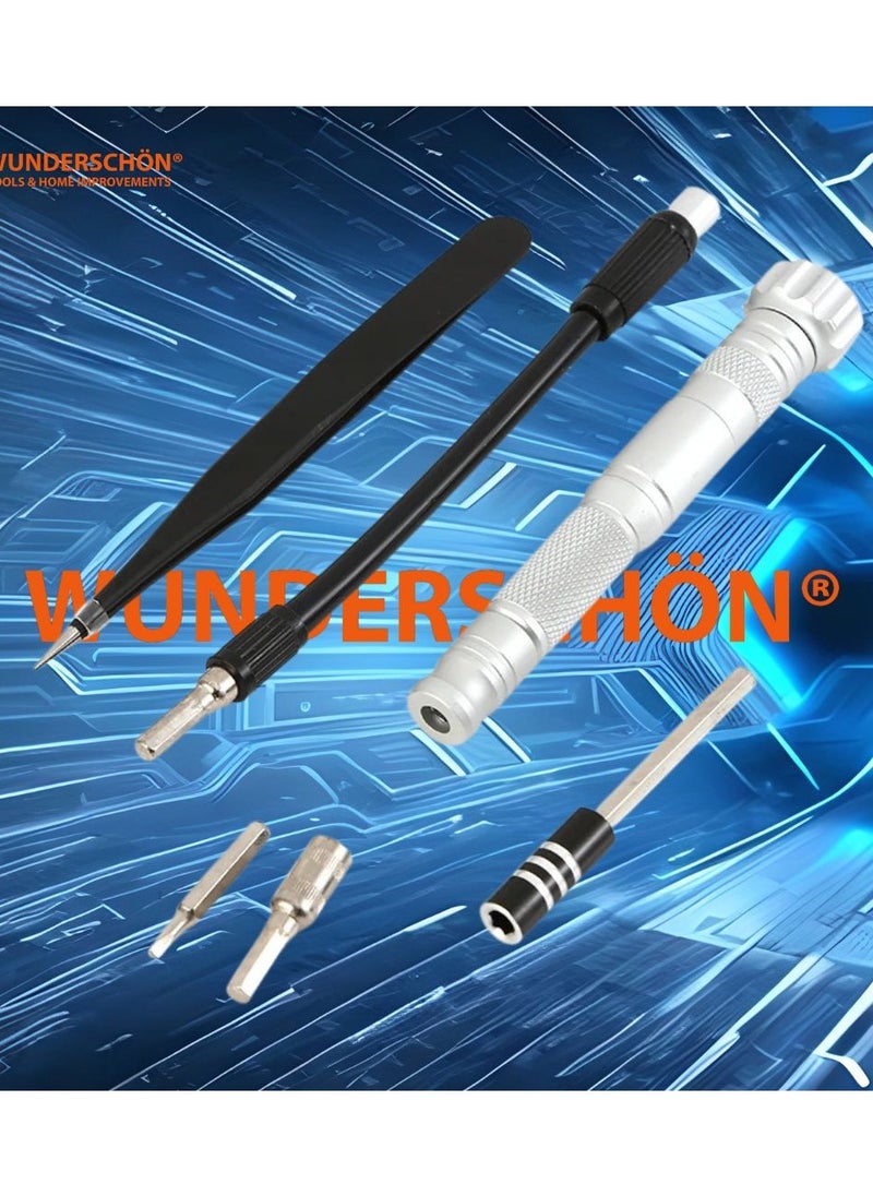 WUNDERSCHÖN - WUNEDRSCHÖN | Set Of 126 Pieces _Precision Screw Driver And Reatachable Heads _ Suitable For Small Screws And Delicate Components -Laptop Mobile Watch Jewelry DIY - Image 1