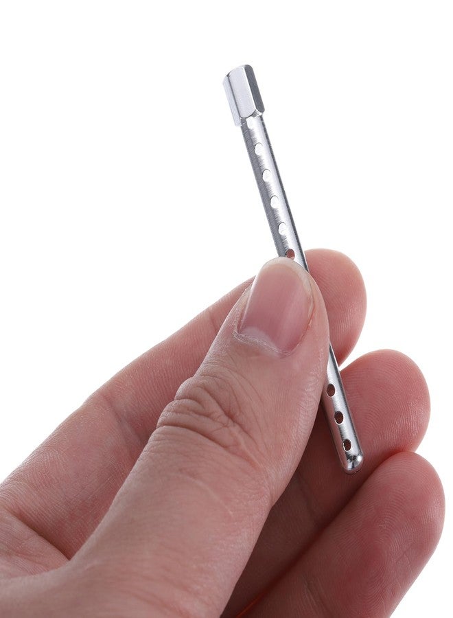 ميكسينيتي MECCANIXITY 8 قطع من دعامات هيكل السيارة RC المصنوعة من سبائك الألومنيوم لهيكل السيارة بمقياس 1/10 لسيارات الزاحف RC 94102 94122 94103 94123 (فضي) - Image 3