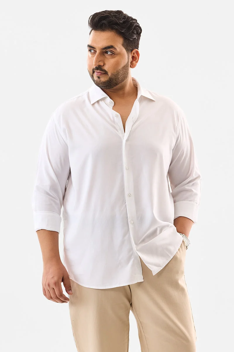 سنيتش قميص مقاس كبير فيسكوز % بقصة عادية