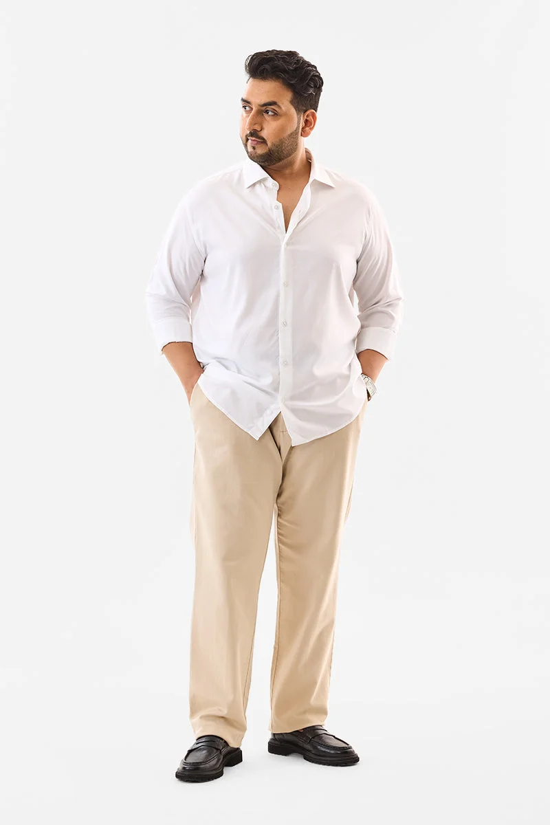 سنيتش قميص مقاس كبير فيسكوز % بقصة عادية