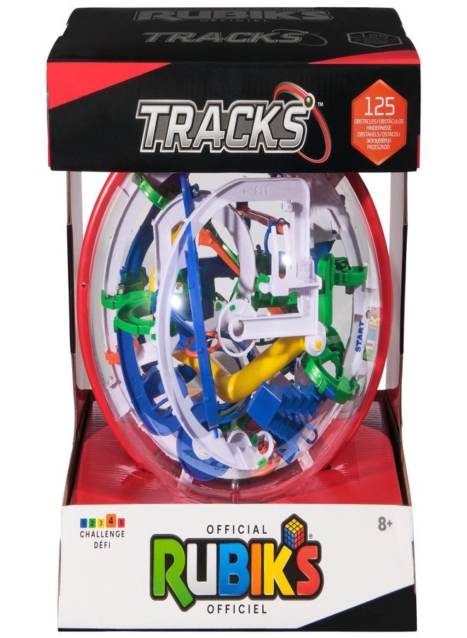 Rubik's Rubik’s Cube, Rubik’s Tracks 125 3D Gravity Maze & 3D Puzzle Game with 125 Obstacles, STEM Toy Problem-Solving Brain Teaser, Fidget Toy, Sensory Puzzle for Adults, Teens, Kids, for Ages 8 & Up - Image 1