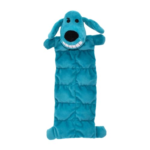 Multipet Original Loofa Dog Plush Toy Mat - Squeaky Toys for All Dogs - Extra Soft Plush - Stuffed Animal Dog Toys for Playing (1 Count, 12”, Random Color Surprise) - Image 1
