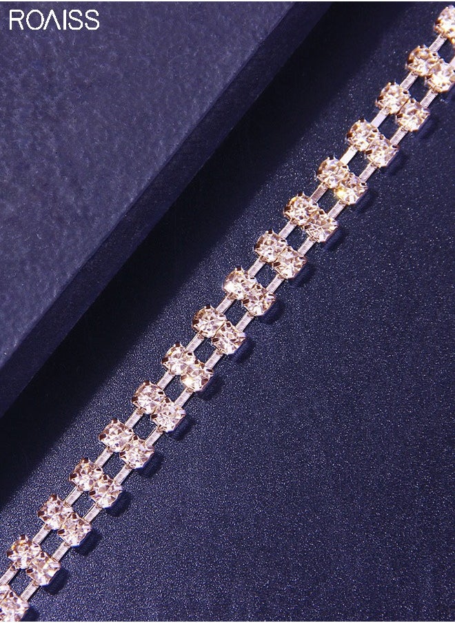 roaiss - Women's Fashion Tassel Body Chain  Metal Rhinestone Multi-Layer Chest Chain Fashion Party Body Chain - Image 1