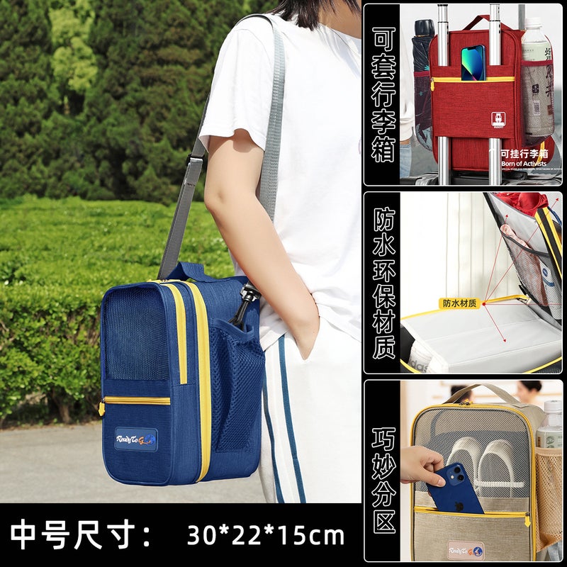 Eco-Friendly Travel Organizer 2024 Upgraded Shoes Bag Purple: Medium: 30*22 * 15cm - Image 5