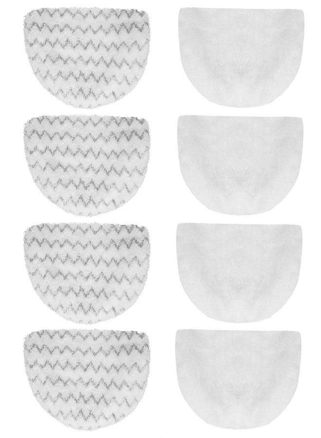 FFsign 8 Pack Replacement Steam Mop Pads for Bissell Powerfresh Steam Mop 1940 1440 1544 1806 2075 Series, Model 19402 19404 19408 19409 1940a 1940f 1940q 1940t 1940w B0006 B0017, Washable Cleaning Pads - Image 1