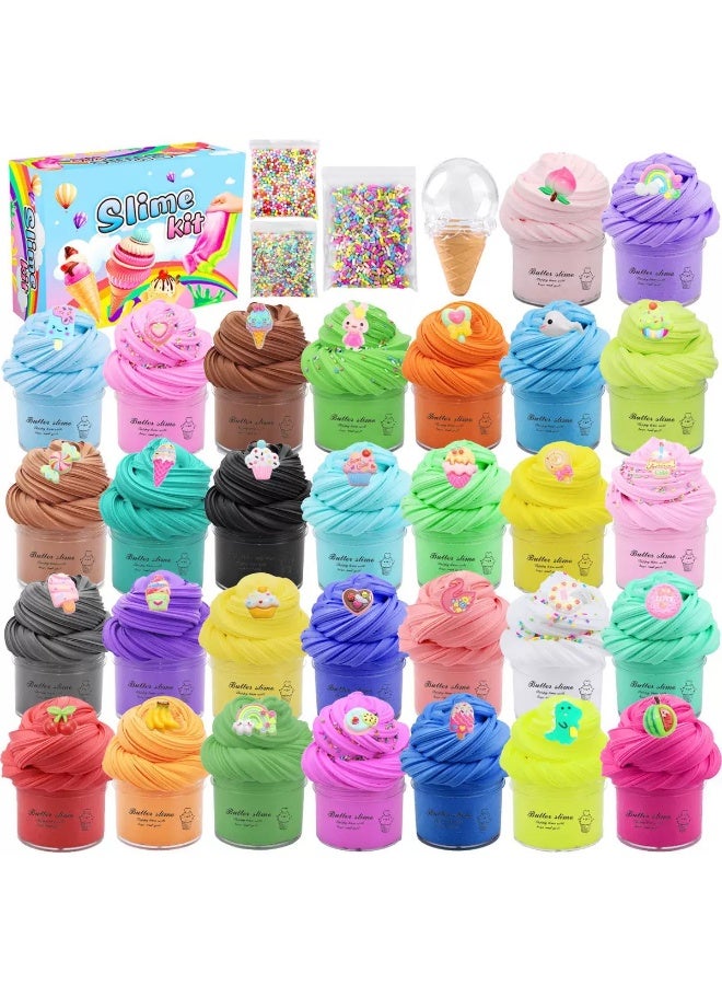 JAYATO 30ml x 30pcs Slime Set - Yellow Clay and Cotton Clay - Slime Children's Toy - Image 1