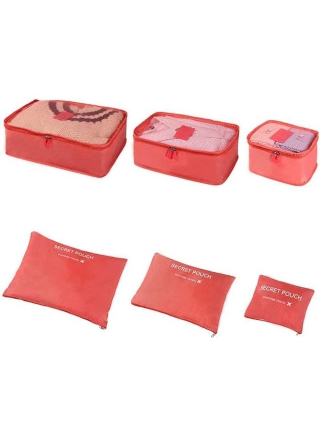 6-Piece Travel Packing Organizer Set - Packing Cubes for Clothes, Shoes & Accessories - Luggage Organizer Bags - Image 5