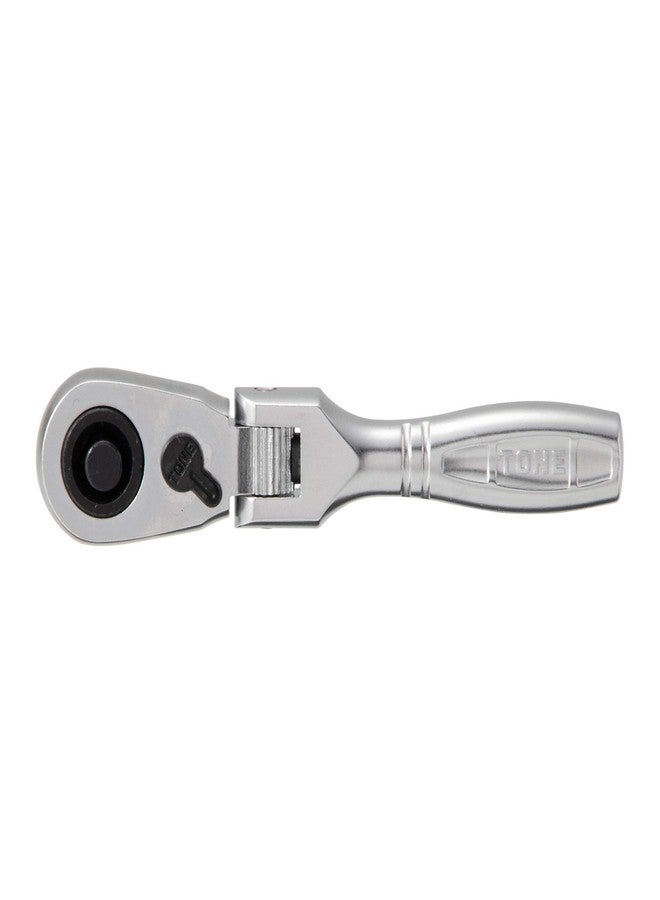 TONE Short Ratchet Handle Compact Flex Head (Socket Hold Type) RH3FCHS 3/8" Inch Drive - Image 3