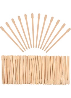 Bememo Bememo 500 Pieces Wax Sticks for Hair Removal Small Wax Spatulas Applicator Wood Craft Sticks for Eyebrow Lip Nose Waxing 
