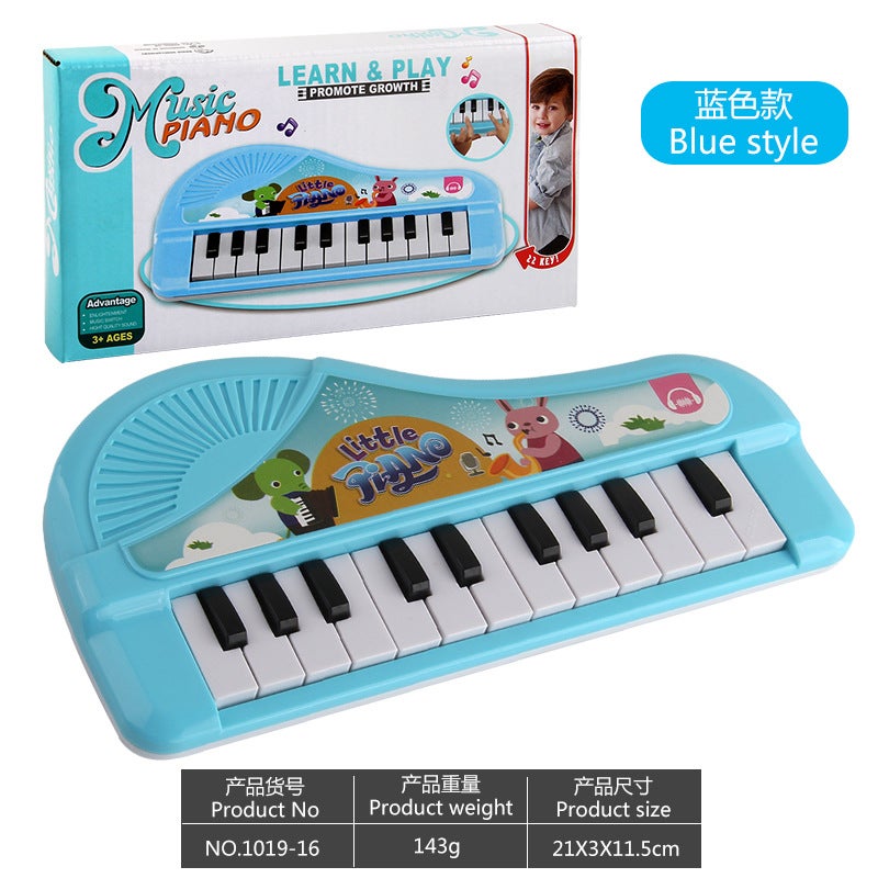 Direct Sales Cartoon Musical Electronic Keyboard with Lights - Early Education Interactive Toy for Children