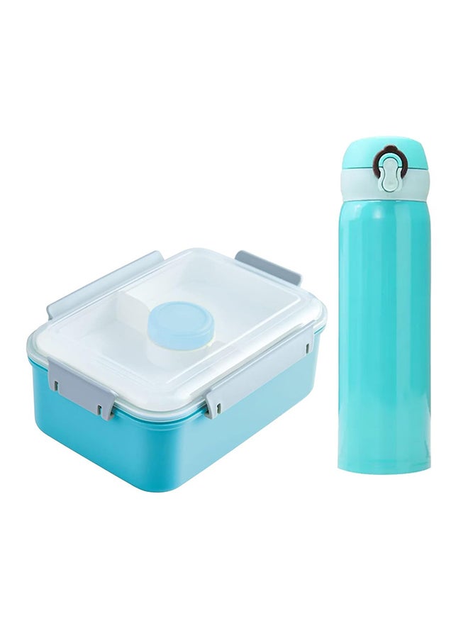 STAR BABiES Star Babies Back To School Kids Water Bottle 300ml With Kids Lunch Box - Blue  - Image 1