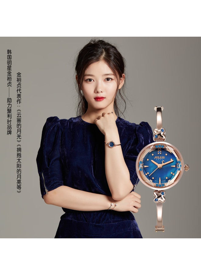 Julius Women's Watch Valentine's Day Gift For Girlfriend Korean Fashion Women's Slim Bracelet Quartz Ladies Watch - Image 2