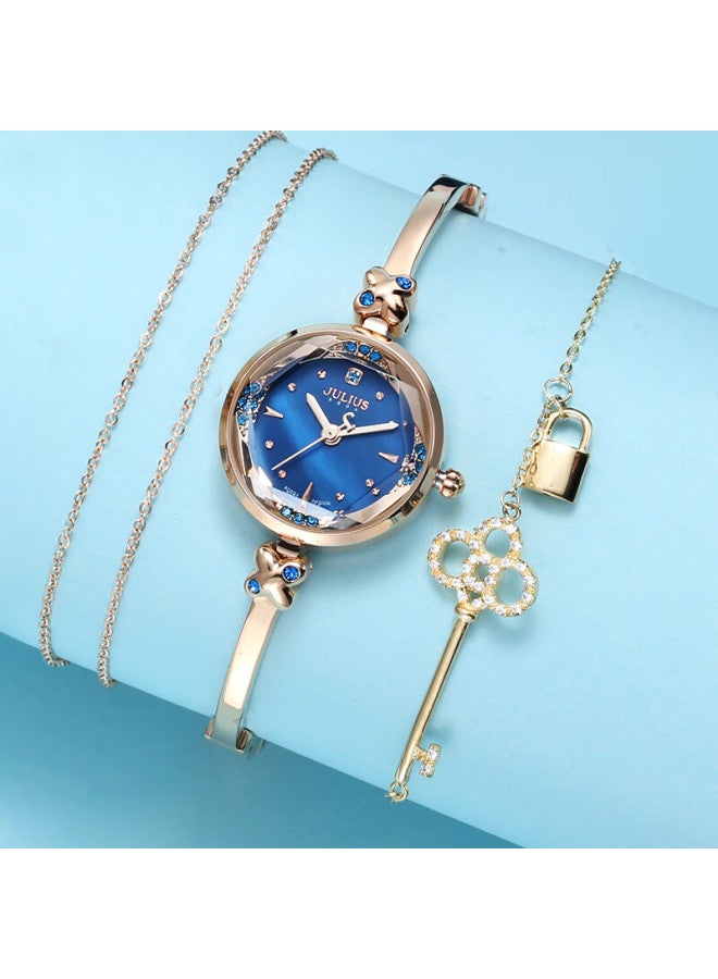 Julius Women's Watch Valentine's Day Gift For Girlfriend Korean Fashion Women's Slim Bracelet Quartz Ladies Watch - Image 1