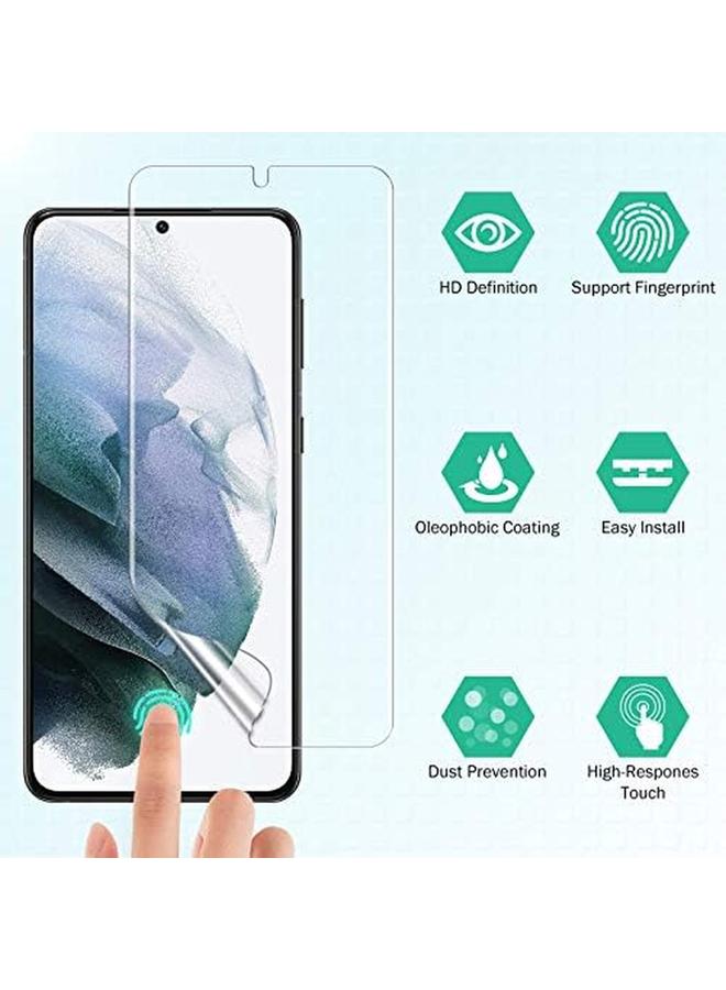 erorex 3 Pack Compatible For Samsung Galaxy S21 Plus 6.7 Inch, Not Glass Flexible Screen Protector Support Fingerprint Unlock Bubble Free Easy Installation Tool  - Image 2