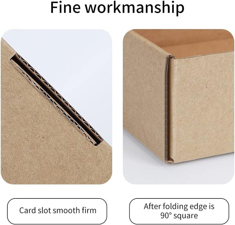 إكسفور صناديق شحن صغيرة 9×6×2 بوصة، عبوة من 20 صندوق بريد من الورق المقوى المموج للتغليف للشركات الصغيرة، صناديق بريدية مطبوعة بقفل لسان، صناديق شحن مسطحة، صناديق تغليف هدايا فارغة، لوازم - Image 3