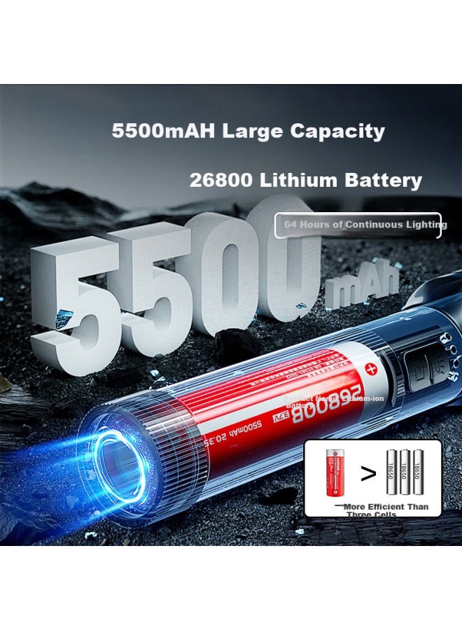 Tcl Outdoor Flashlight High Brightness Long Battery Life 24h Military Survival Large Capacity Patrol Rechargeable - Image 3