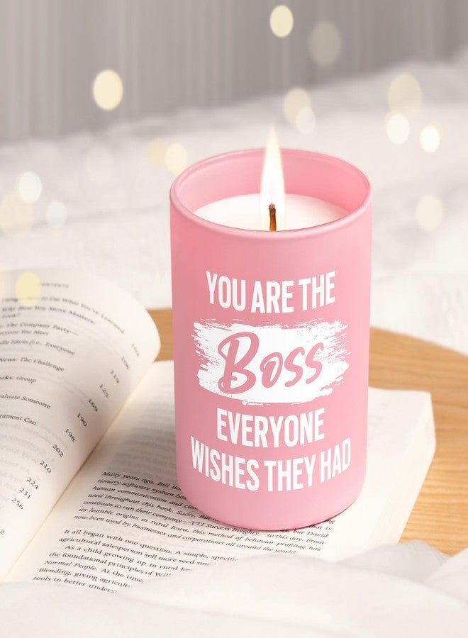 GoMelley Funny Bosses Gifts for Women - Handmade Candle Lavender Scented, Christmas Birthday Gifts for Bosses Lady Female, Appreciation/Thank You, Farewell Present for Leader, 10oz - Image 3