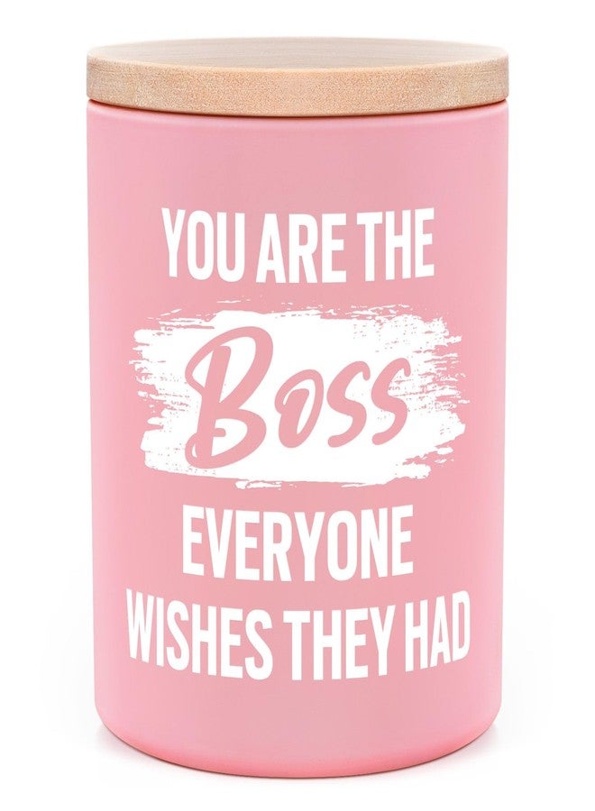 GoMelley Funny Bosses Gifts for Women - Handmade Candle Lavender Scented, Christmas Birthday Gifts for Bosses Lady Female, Appreciation/Thank You, Farewell Present for Leader, 10oz - Image 1