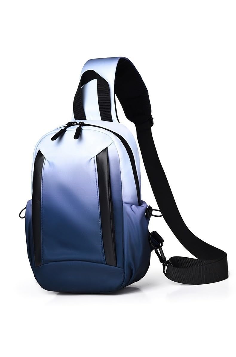 TS WITH TECHSUN Crossbody Anti-Theft Shoulder Chest Side Bags for Men, Large Capacity Leisure Travel Messenger Sling Backpack, Suitable for Strolling & Daily Commuting, Hiking, Running, Cycling - Image 1