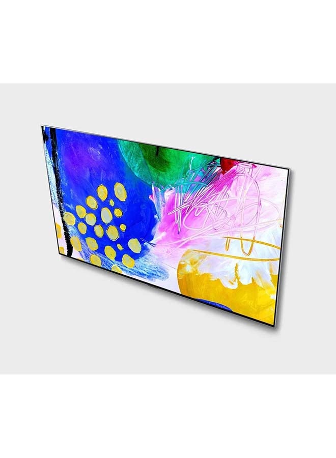 LG OLED EVO TV 77-Inch G2 Series, Gallery Design 4K Cinema HDR WebOS22 With ThinQ AI Pixel Dimming (2022) OLED77G26LA Black - Image 5