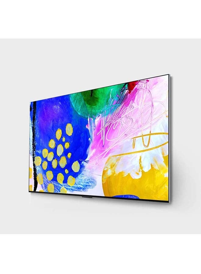 LG OLED EVO TV 77-Inch G2 Series, Gallery Design 4K Cinema HDR WebOS22 With ThinQ AI Pixel Dimming (2022) OLED77G26LA Black - Image 3