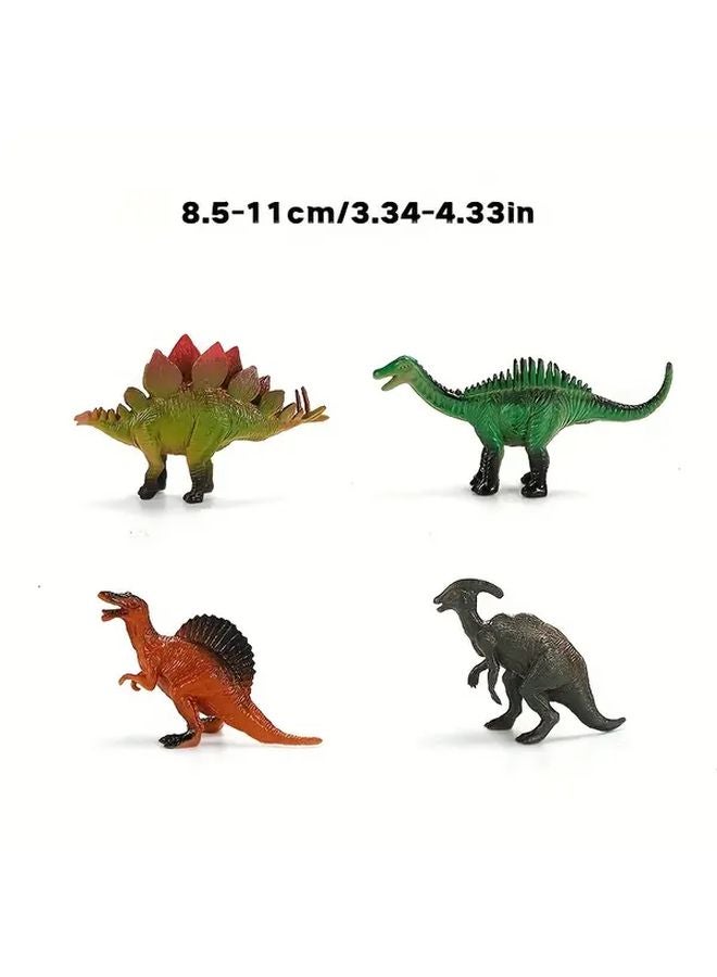 4pcs Dinosaur Toy Set Style C 4 Non Toxic Plastic Educational Figures for Kids Ages 3 - Image 2