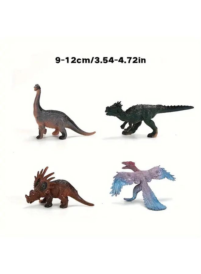 4pcs Dinosaur Toy Set Style C 4 Non Toxic Plastic Educational Figures for Kids Ages 3 - Image 1