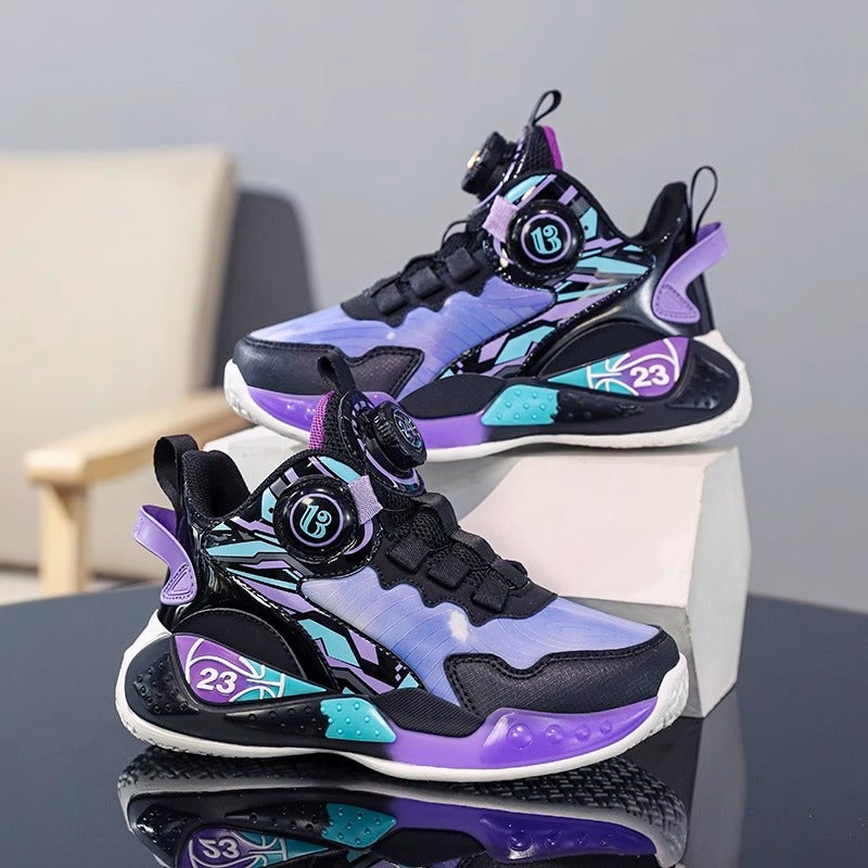 Chinese Goods Joint Name Boys Shoes Fleece-Lined Cotton Shoes Children'S Big Children Sneaker Basketball Shoes - Image 2