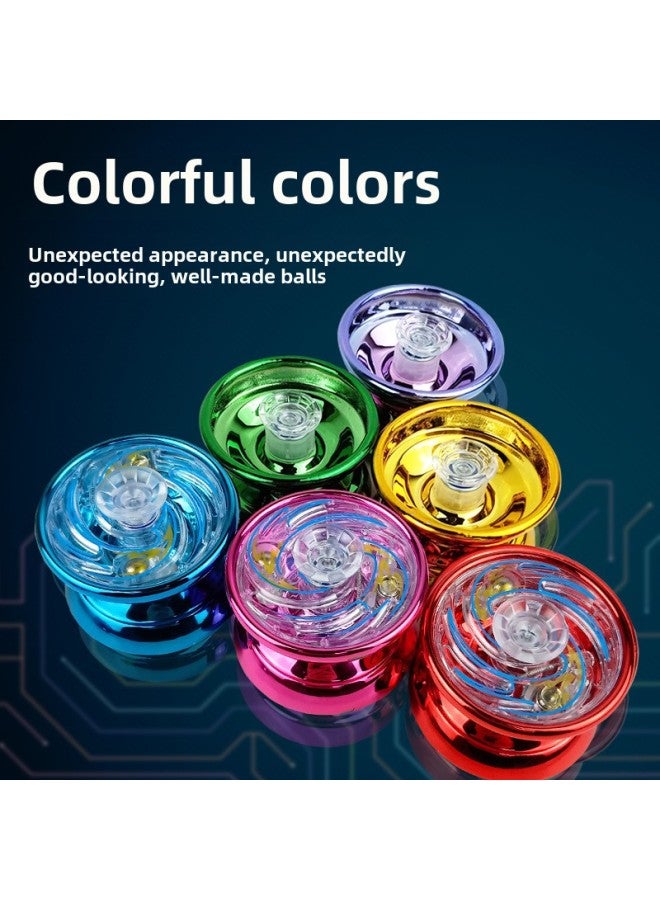 Alloy Yo-yo Entry Type Dead Sleep Live Sleep Yoyo Ball Competitive Yo-yo Stall-Color: Purple - Luminous Alloy Yo-yo (lighting Style + Beast Head Ring + Color Rope) 87g - Image 5