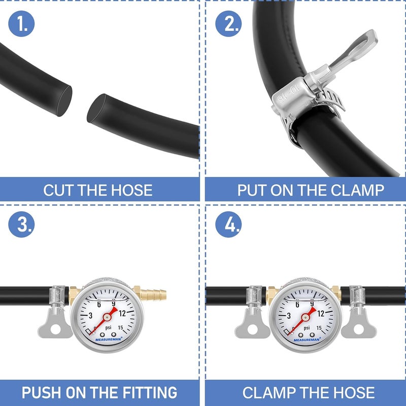 MEASUREMAN Fuel Pressure Gauge Kit - Image 5