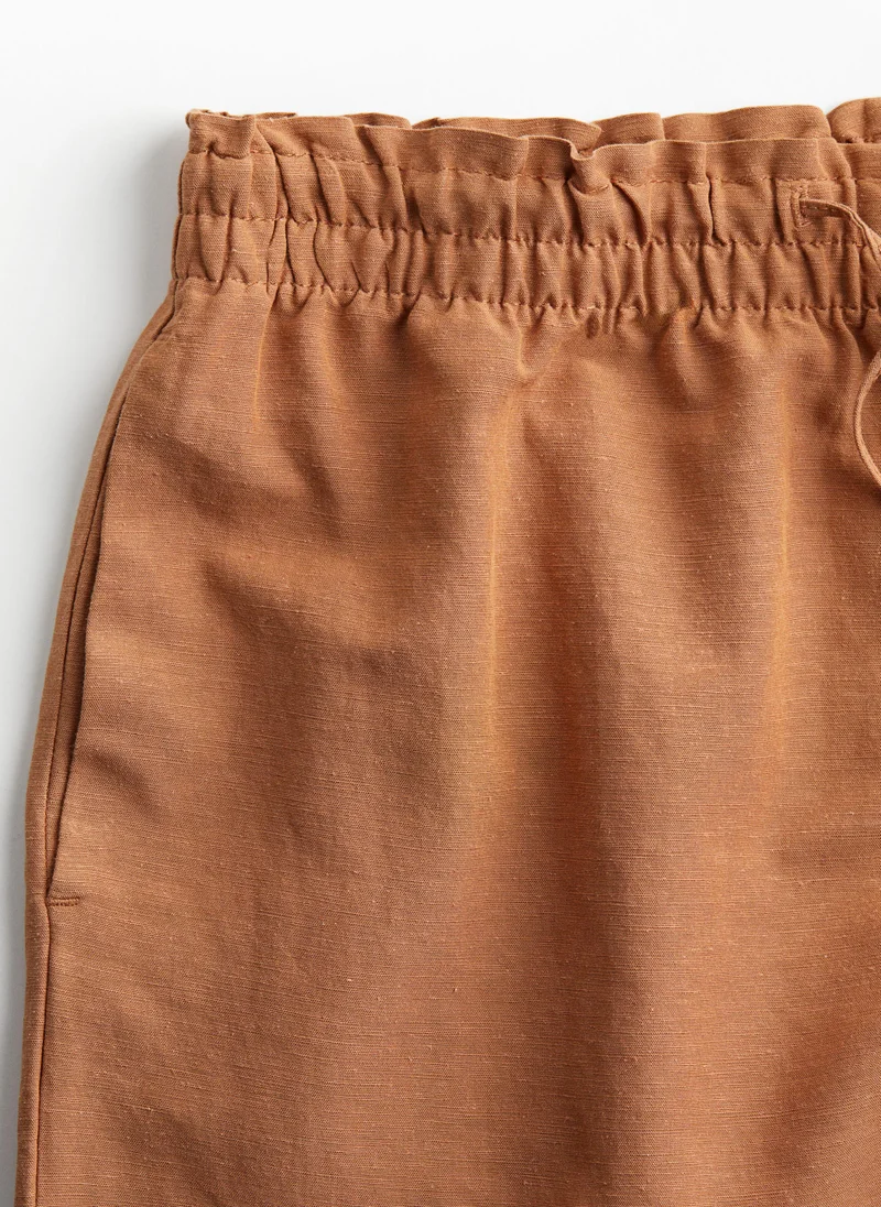 H&M Linen-Blend Trousers