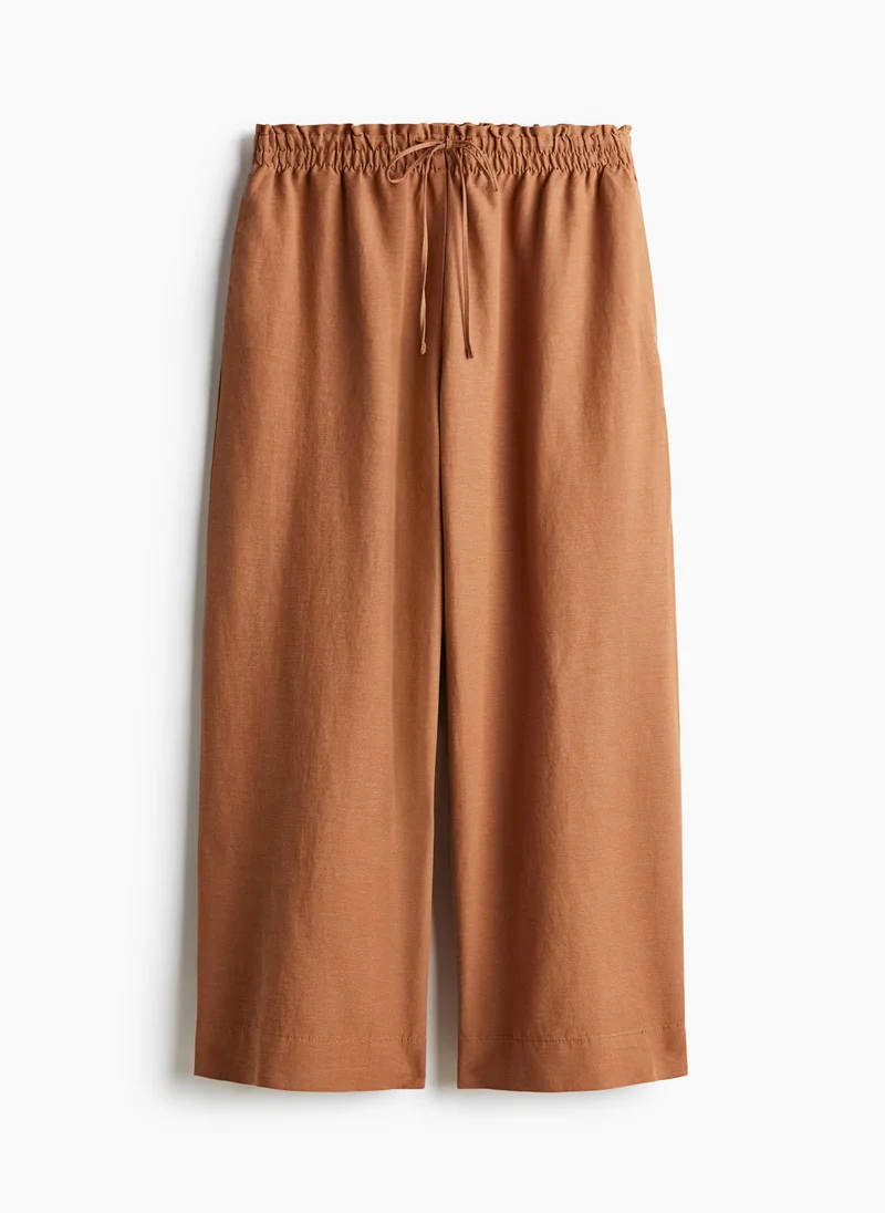 H&M Linen-Blend Trousers