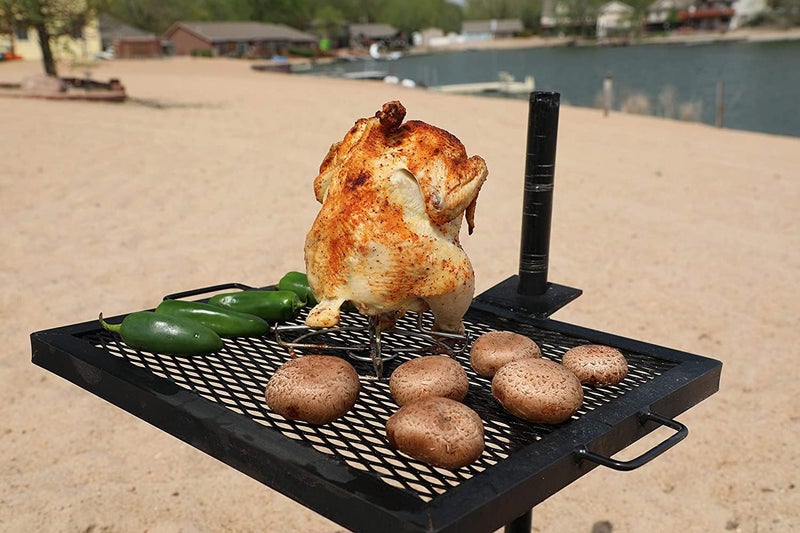 GameMaker Open Fire Cooking Grill – Portable Campfire Grill for Open Flame Cooking, Firepits, Outdoor Fire Rings & Camping – Heavy-Duty, Easy Setup & Adjustable Height - Image 2