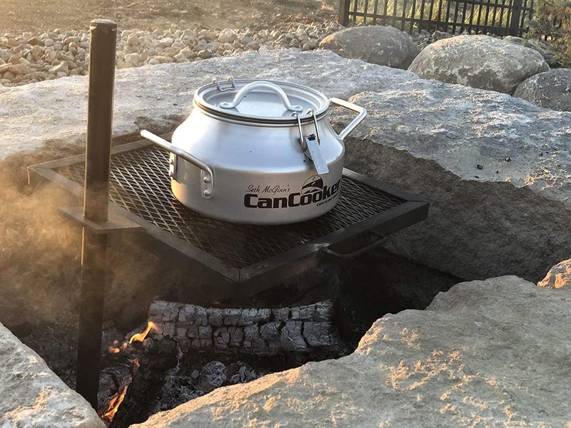 GameMaker Open Fire Cooking Grill – Portable Campfire Grill for Open Flame Cooking, Firepits, Outdoor Fire Rings & Camping – Heavy-Duty, Easy Setup & Adjustable Height - Image 4