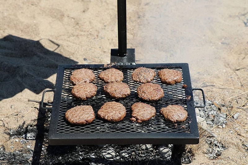 GameMaker Open Fire Cooking Grill – Portable Campfire Grill for Open Flame Cooking, Firepits, Outdoor Fire Rings & Camping – Heavy-Duty, Easy Setup & Adjustable Height - Image 3