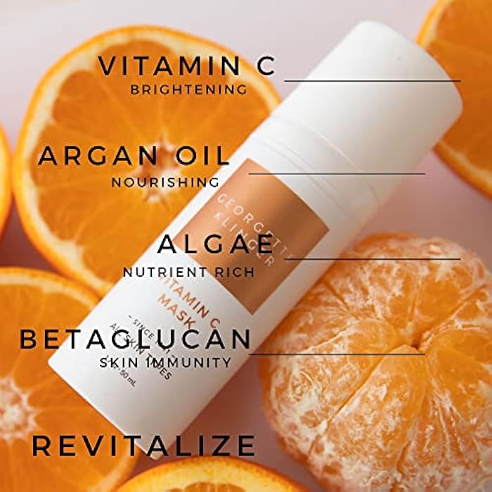 Georgette Klinger Vitamin C Mask - Nutrient-Rich Skin Brightening Treatment, Draws Out Impurities, Unclogs Pores, Fights UV Damage, Smooths and Firms for Radiant, Even-Toned Complexion - 1.7 oz - Image 5