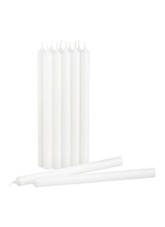 Lukadah Lukadah Premium Quality Unscented Taper Candles, Long Burning Hours, Decorative Taper Candles, SPA Candles, Romantic - Dripless Clean Burning Smokeless Dinner Candle | 8 Pcs  - Image 1