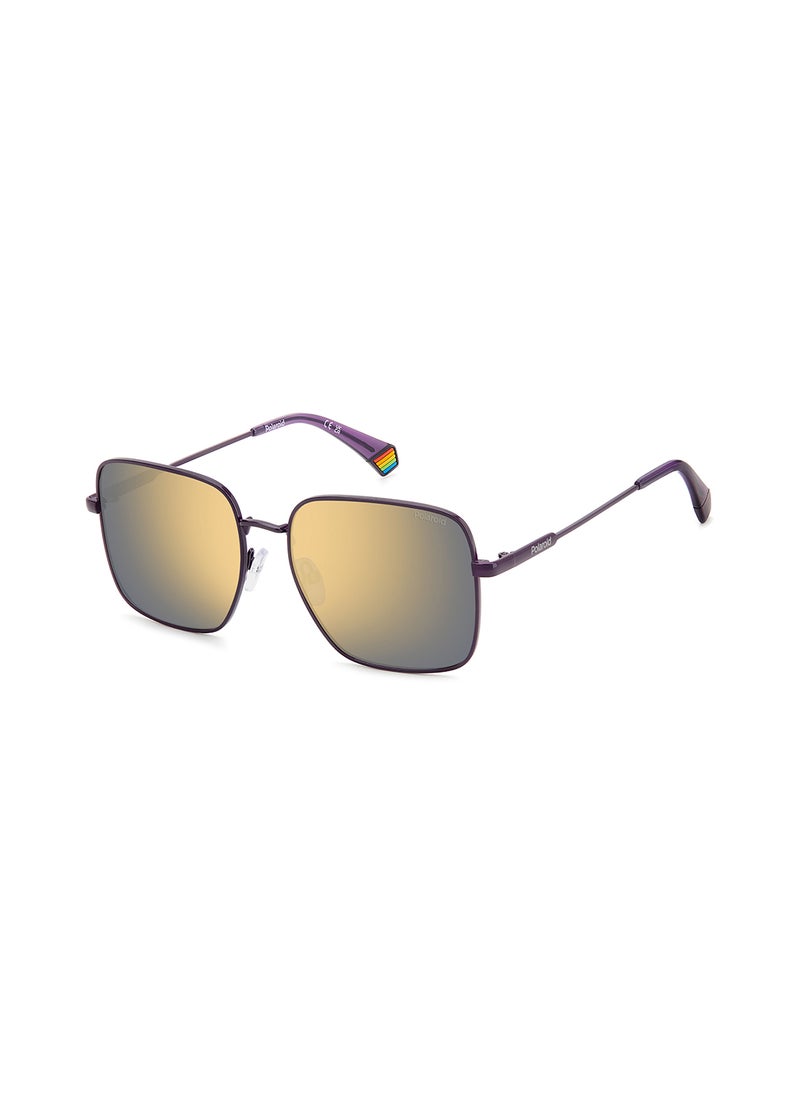 Polaroid Women's Polarized Square Sunglasses - Pld 6194/S/X Violet Millimeter - Lens Size: 56 Mm  - Image 1