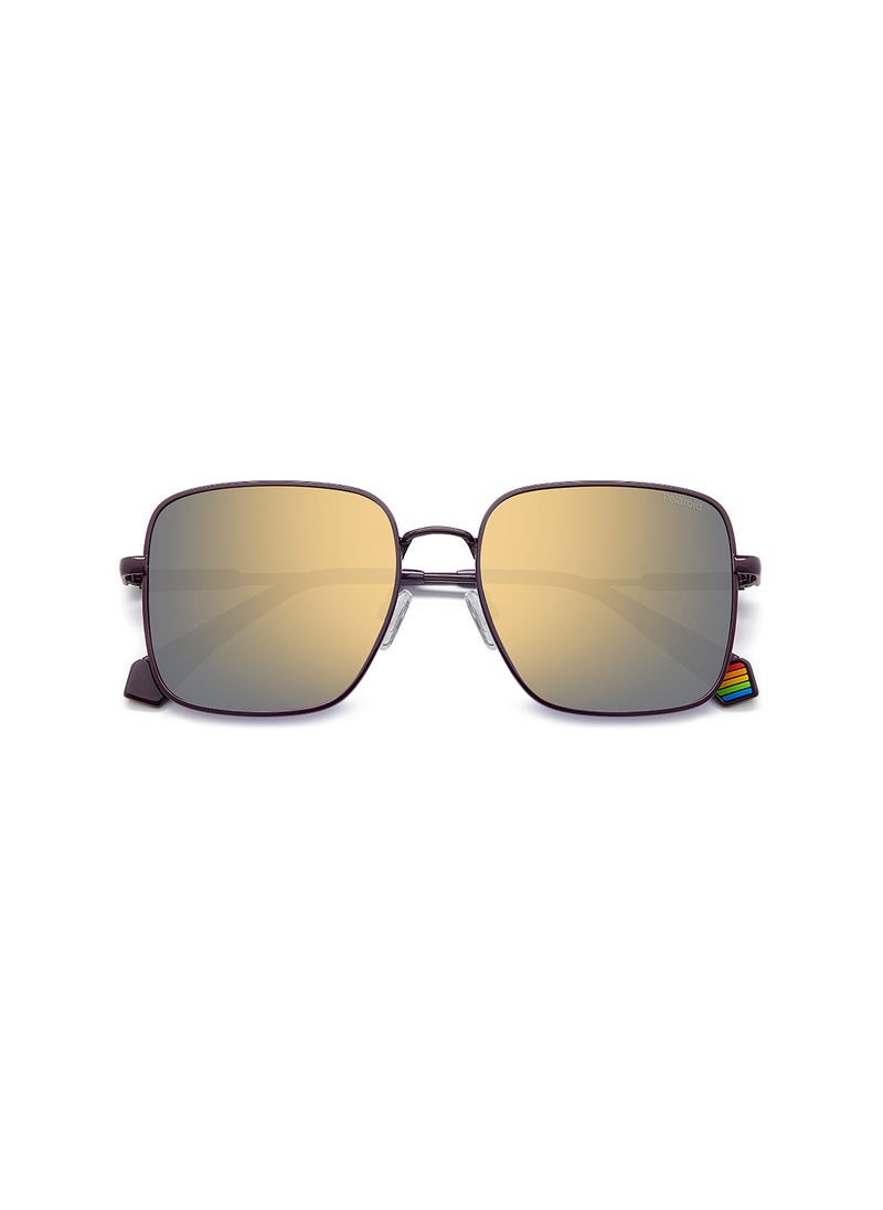 Polaroid Women's Polarized Square Sunglasses - Pld 6194/S/X Violet Millimeter - Lens Size: 56 Mm  - Image 4