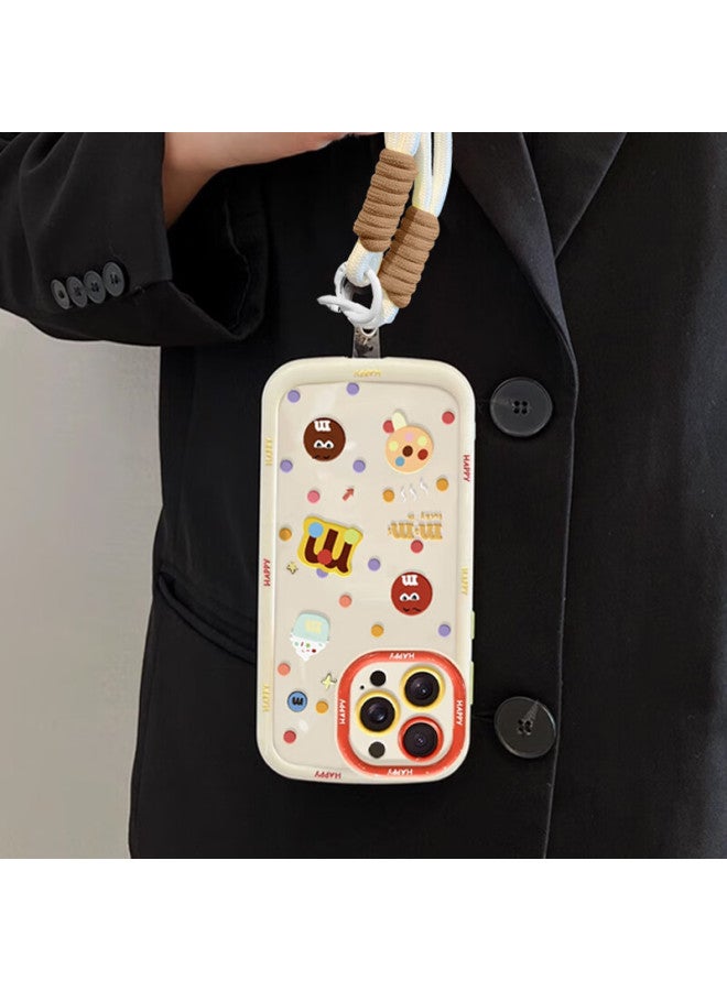 Sehan World Korean Apple 16 Phone Case Iphone 16 Protective Cover With Lanyard Full Cover Lens Anti-Fall Soft Shell High-End Creative Men And Women Models Protective Shell Painted Cartoon Lens Full Cover - Image 4