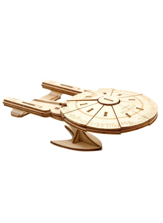 IncrediBuilds Star Trek The Next Generation Enterprise 3D Wood Puzzle Model Figure Kit (50 Pcs) - Build & Paint Your Own 3-D Space Ship Toy - Officially Licensed - No Glue Required - Gift for Kids, Teens & Adults - Image 3
