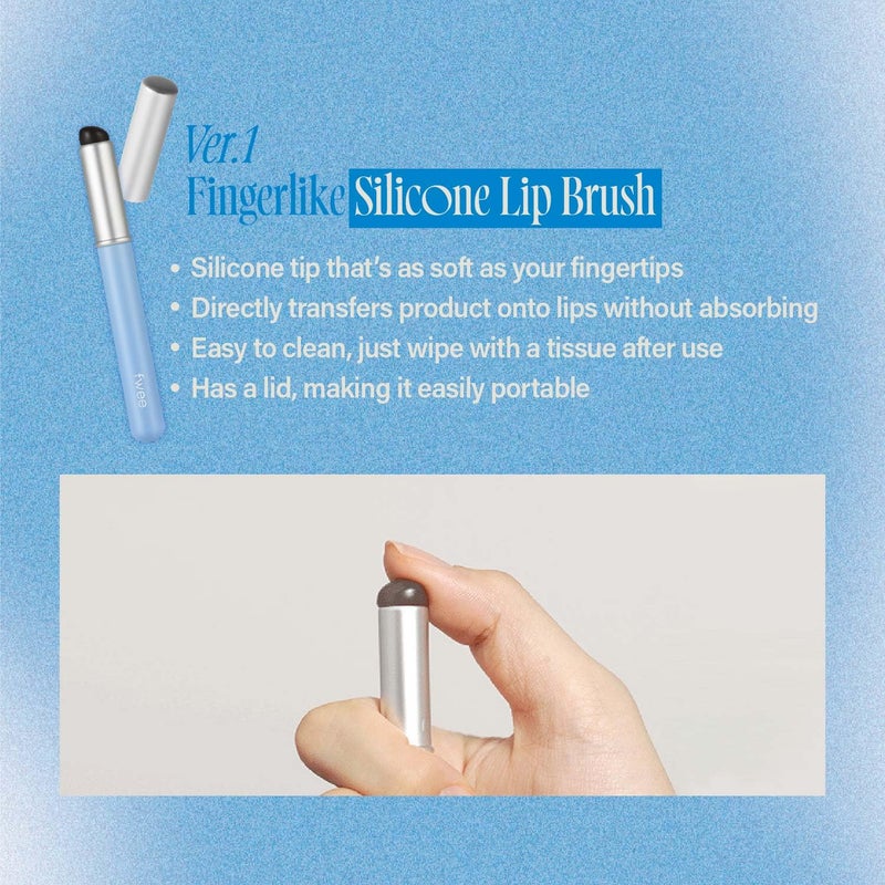 fwee Fingerlike Silicone Lip Brush | Multi-purpose Makeup Blending Brush with Lid - Image 4