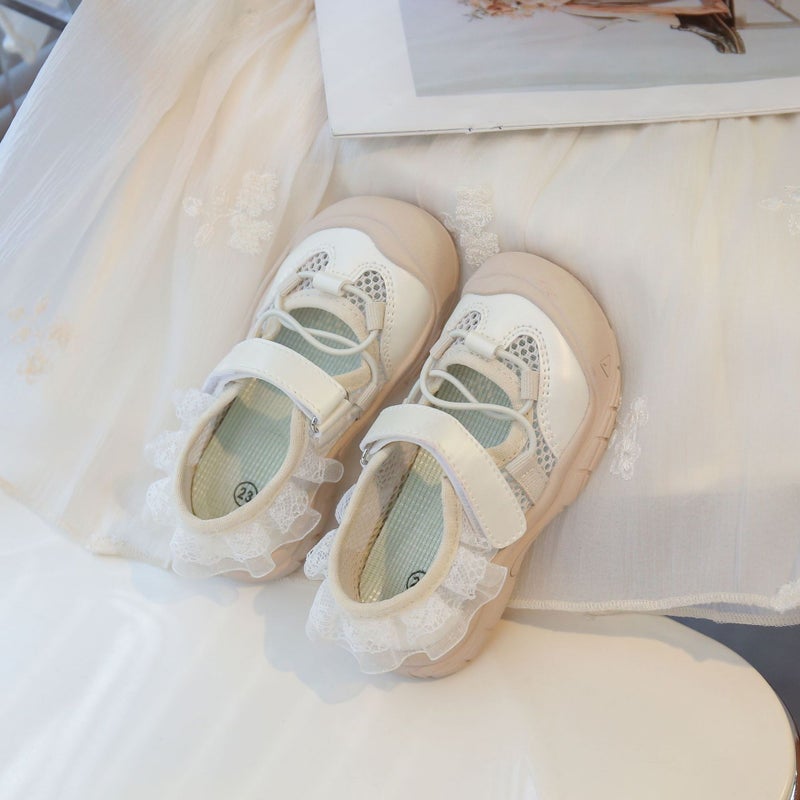 Children''s Cut Out Lace Sneakers, Girls'' Shoes, Shoeskids, Girls'' Shoes, Baby Girl''s Casual Mesh Shoes - Image 2