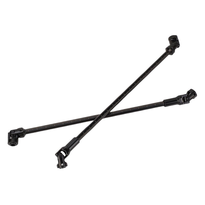 2PCS RC Crawler Driveshafts Stainless Steel Cutting Length Universal RC Joint Drive Shafts for 1/10 LCG Black - Image 3