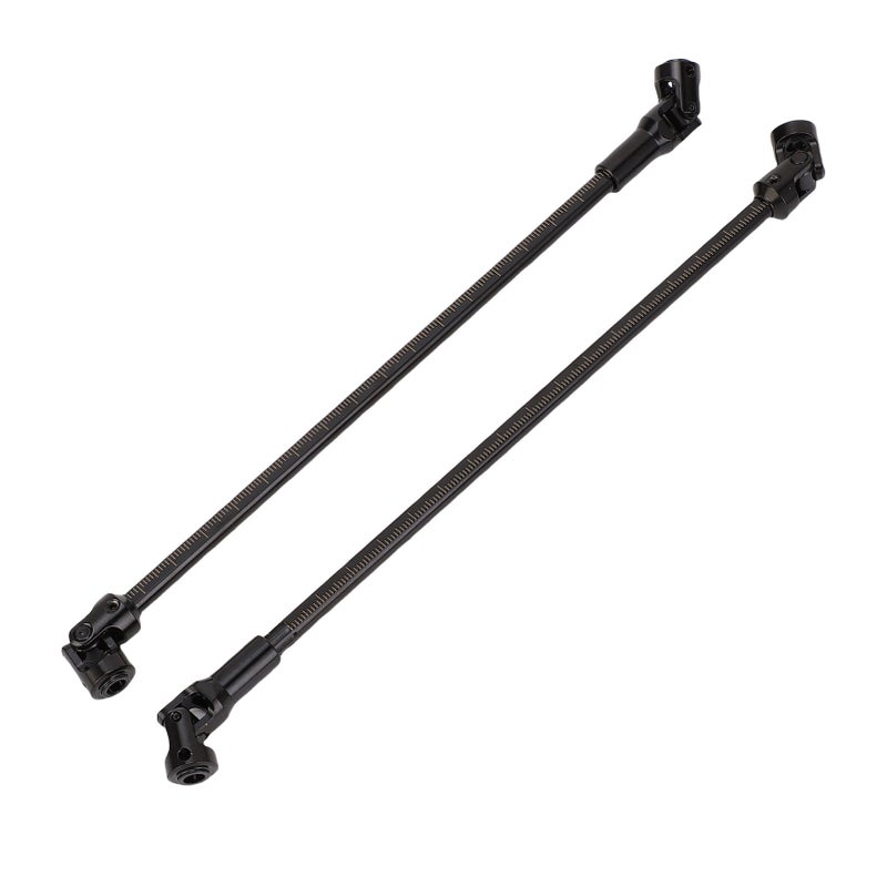 2PCS RC Crawler Driveshafts Stainless Steel Cutting Length Universal RC Joint Drive Shafts for 1/10 LCG Black - Image 5