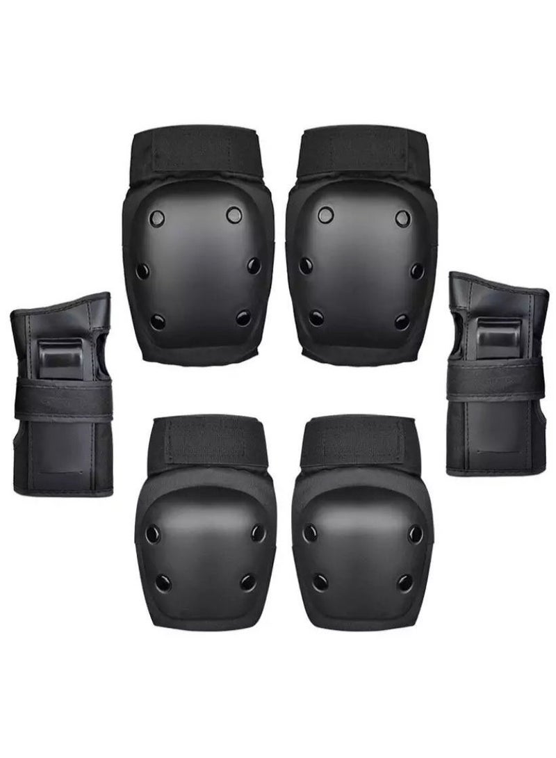Cougar 6 in 1 Kids/Adults Knee Pads Elbow Pads Wrist Pads Sport Protective Gear Set for Cycling Skateboard Roller Skating - Image 1